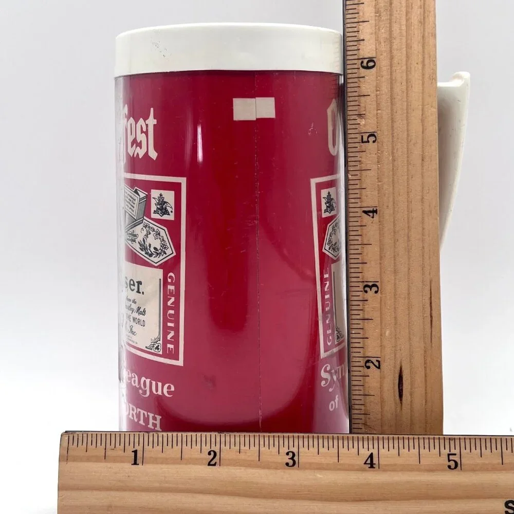 Vintage Budweiser Oktoberfest Fort Worth Symphony League Stein Mug Thermo-Serv